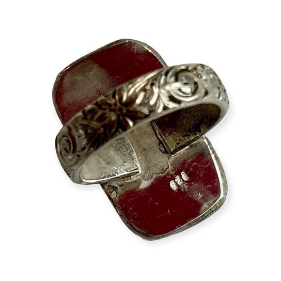 Colorful Horse Iron Jasper Sterling Silver Custom Statement Ring NEW - Picture 3 of 4